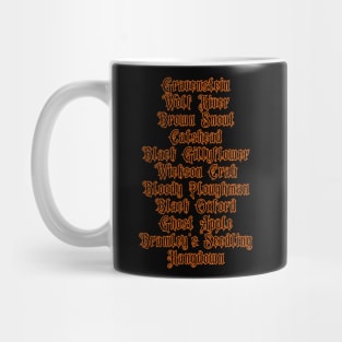 Halloween Apple Horrors, Orchards of Obscurity presents Spooky Apples Mug